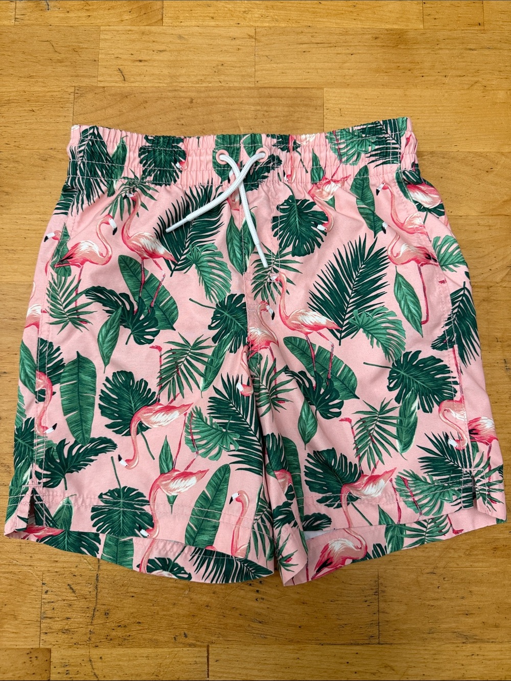 Old Navy Flamingo Swim Trunks Boy’s Size Medium (8) Excellent Used Condition